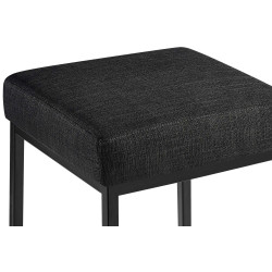 Tabouret de bar Montréal B80 en tissu gris foncé