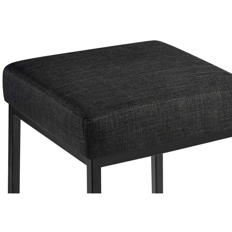 Tabouret de bar Montréal B80 en tissu gris foncé
