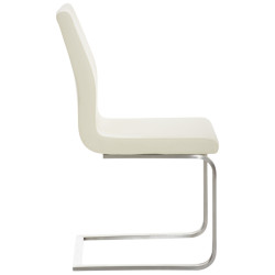 Lot de 2 chaises de salle à manger Belfort crème