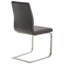 Ensemble de 2 chaises de salle à manger marron Belfort