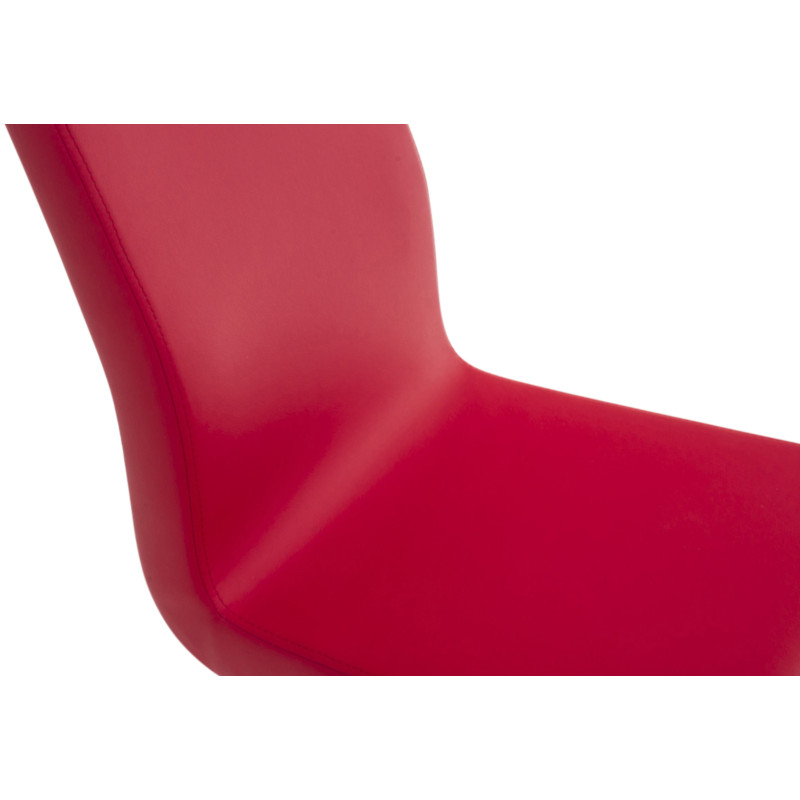 Lot de 2 chaises de salle à manger Belfort rouge