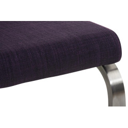 Ensemble de 2 chaises de salle à manger Belfort, tissu violet