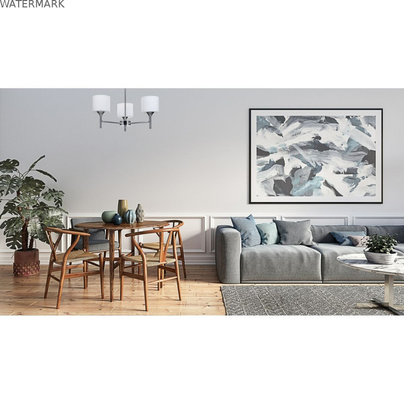 Suspension Activejet AJE-MIRA 3P Blanc Argenté Métal 40 W