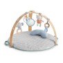 INGENUITY Tapis d'éveil et d'activités Cozy Spot Loamy™, réversible, arche de jeux en bois, ultra doux, des la naissance