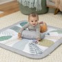 INGENUITY Tapis d'éveil tout confort Petit Eléphant, 12 cartes étapes mensuelles et tableau personnalisable, Coussin de support 