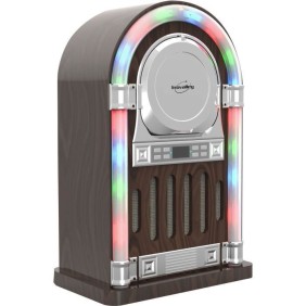 Juke Box INOVALLEY RETRO13N - Lecteur CD Bluetooth 20W - Entrée Aux-In - Écran LED - Façade Lumineuse