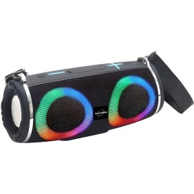 Enceinte portable lumineuse Bluetooth - Inovalley - HP207-BTH - 20 Watts - Mains-libres - Noir