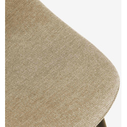 Lot de 4 chaises de salle à manger en tissu Napier taupe