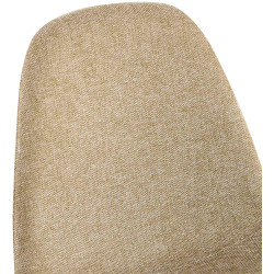 Ensemble de 4 chaises de salle à manger Napier en tissu taupe