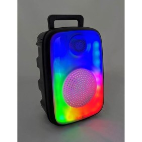 Enceinte lumineuse karaoké - INOVALLEY - FIRE02 - Bluetooth 5.1 - 150W - LED RGB synchronisées avec la musique