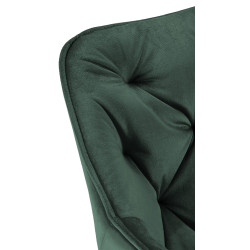 Lot de 4 chaises en velours Tanna en vert