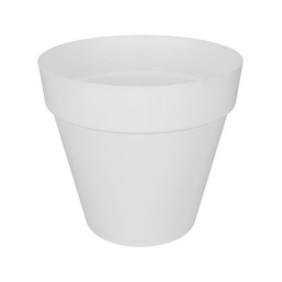 Pot de fleur Elho Plastique Rond Loft Urban Blanc Ш 50 x H.44 cm 48 l