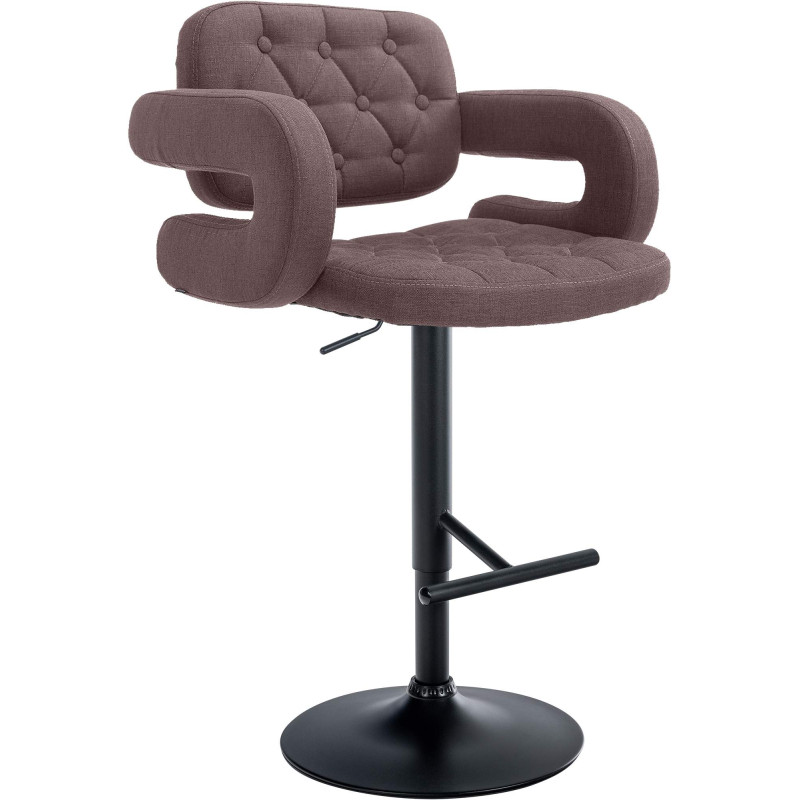 Tabouret de bar Dublin FABRIC brun