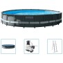 Kit Piscine hors sol tubulaire INTEX - Ultra XTR - 610 x 122 cm - Ronde (Filtre a sable, bâche, tapis de sol, échelle) - 26334GN