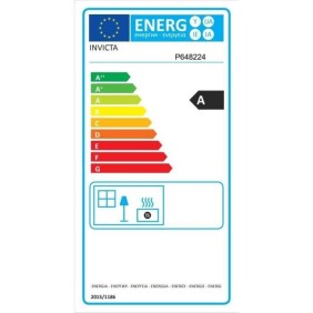 Poele a bois - INVICTA Wilson sur banc - 8 KW - Fonte - Bûches 55 cm