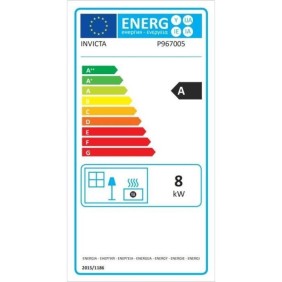 Insert de cheminée - INVICTA ETHERA - Fonte - Convection naturelle - 8KW