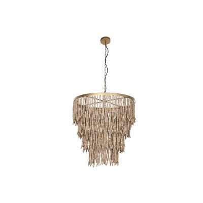 Suspension Home ESPRIT Doré Naturel Bois Métal 70 x 70 x 157 cm