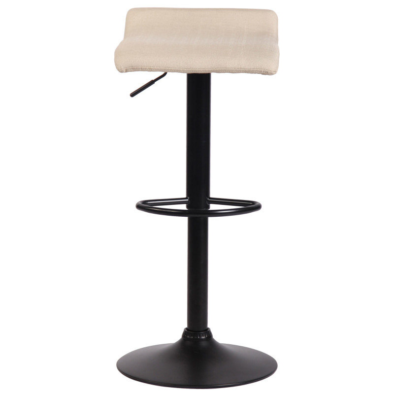 Tabouret de bar Dyn V2 en tissu crème