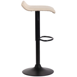 Tabouret de bar Dyn V2 en tissu crème