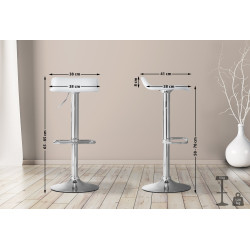 Tabouret de bar DYN blanc