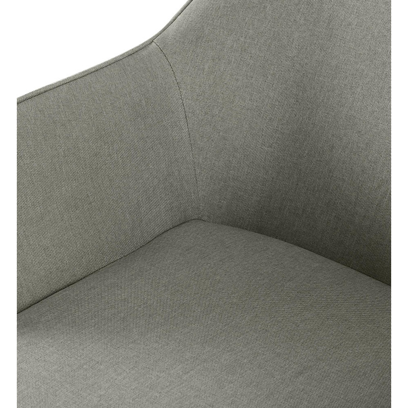 Lot de 2 chaises de salle à manger Vessa en tissu gris clair