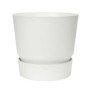 ELHO Pot de fleurs rond Greenville 25 - Extérieur - Ш 24,48 x H 23,31 cm - Blanc