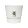 ELHO Pot de fleurs rond Greenville 25 - Extérieur - Ш 24,48 x H 23,31 cm - Blanc