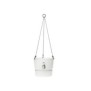 ELHO Pot de fleurs a suspendre Greenville 24 - Extérieur - Ш 23,9 x H 20,3 cm - Blanc