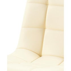 Chaise de salle à manger Antibes, similicuir crème