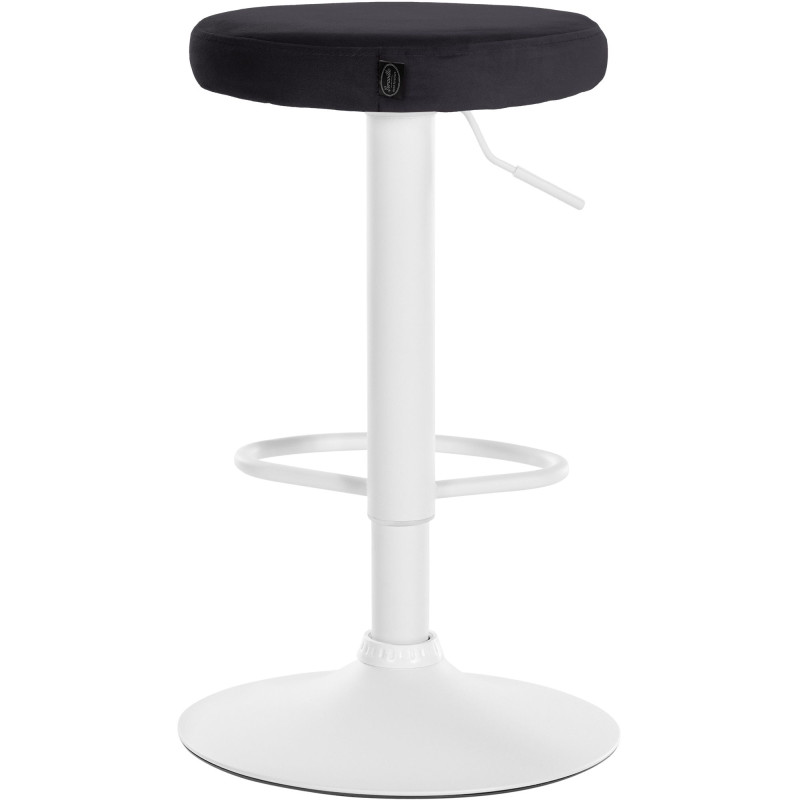 Lot de 2 tabourets de bar Ponte velours noir