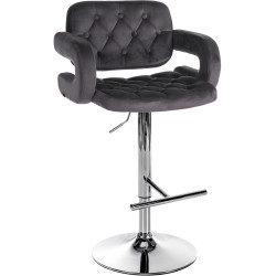 Tabouret de bar en velours...