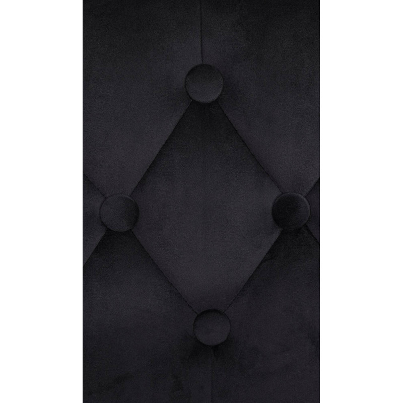 Tabouret de bar Dublin en velours noir