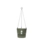 ELHO Pot de fleurs a suspendre Greenville 24 - Extérieur - Ш 23,9 x H 20,3 cm - Vert feuille