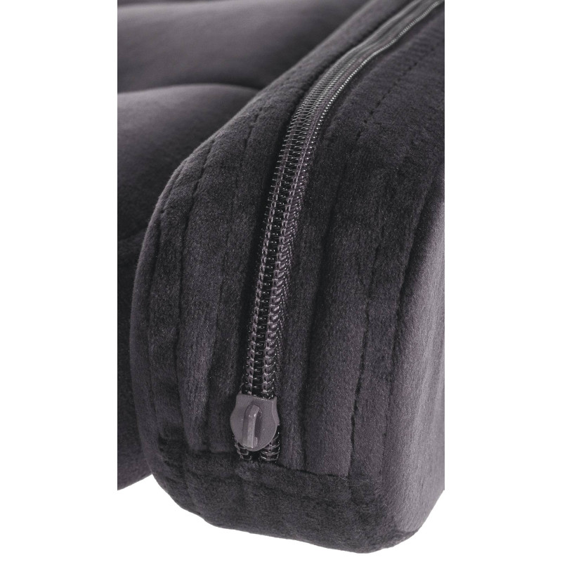 Tabouret de bar Dublin en velours gris foncé