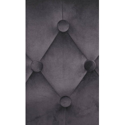Tabouret de bar Dublin en velours gris foncé