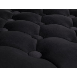 Tabouret de bar Dublin en velours noir
