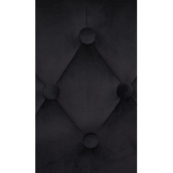 Tabouret de bar Dublin en velours noir
