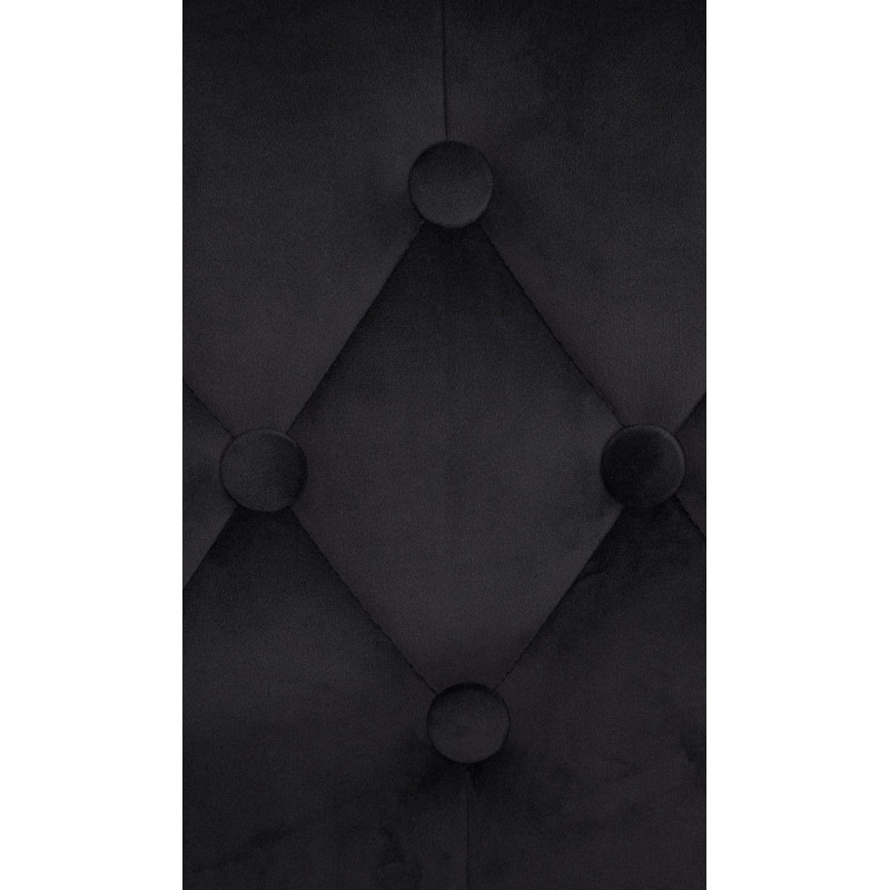Tabouret de bar Dublin en velours noir