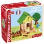 La Cabane du Jardinier 60 Pieces - JEUJURA - Jeu de Construction en Bois Naturel, Tapis et Accessoires Inclus, 22x18,5x8,5 cm