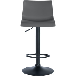 Lot de 2 tabourets de bar en plastique Branford gris