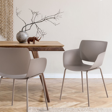 Chaise Alpena couleur taupe