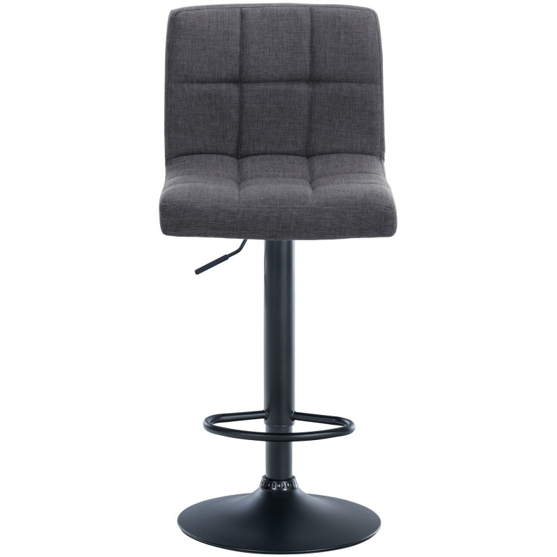 Lot de 2 tabourets de bar Calma tissu gris clair