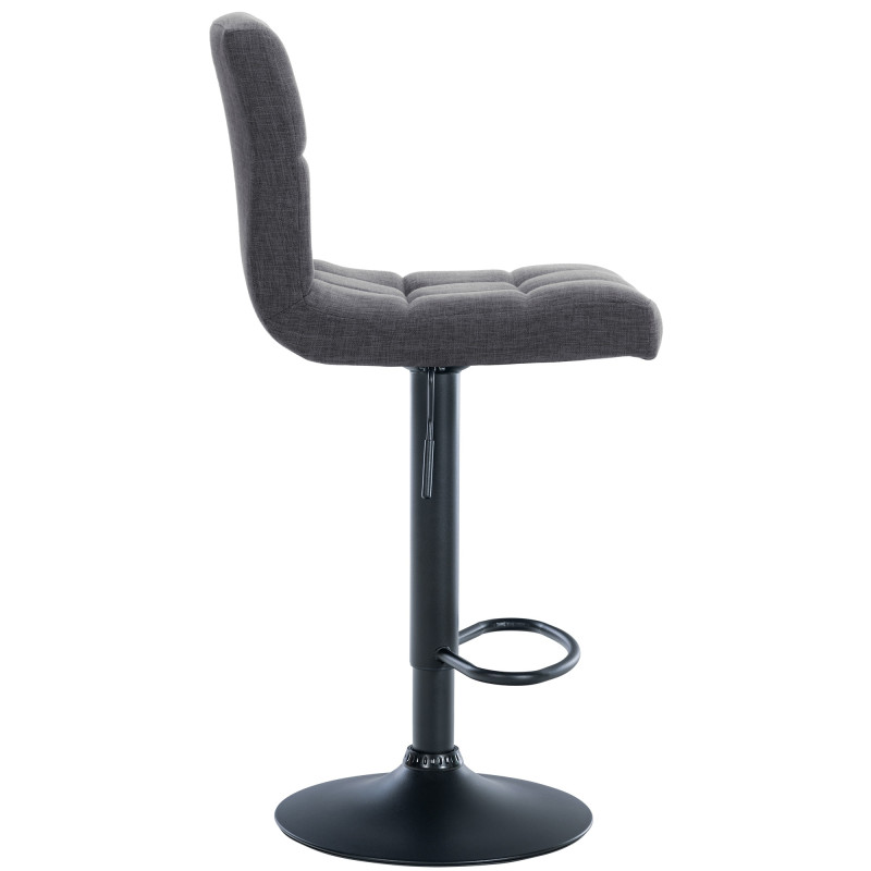 Lot de 2 tabourets de bar Calma tissu gris clair