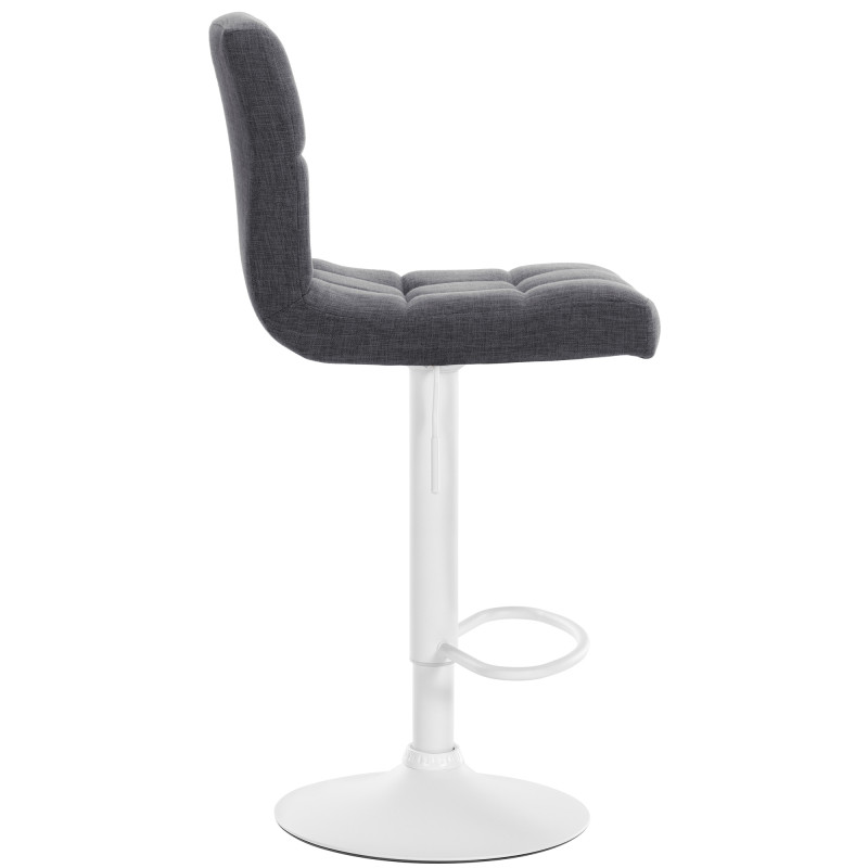 Lot de 2 tabourets de bar Calma en tissu gris clair