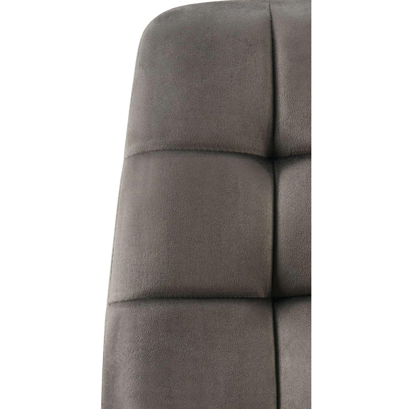 Ensemble de 4 chaises de salle à manger Antibes anthracite