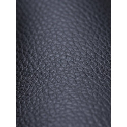 Chaise de salle à manger Foley, simili cuir chêne noir