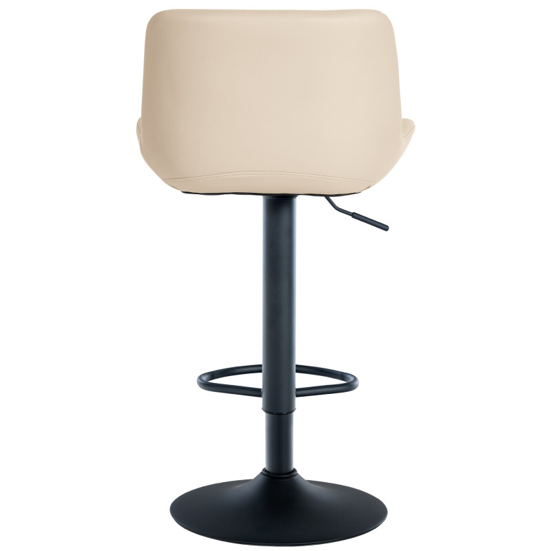 Tabouret de bar Tover en cuir artificiel crème