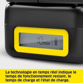 Batterie KARCHER POWER 36V / 2.5 Ah avec écran LCD et chargeur rapide