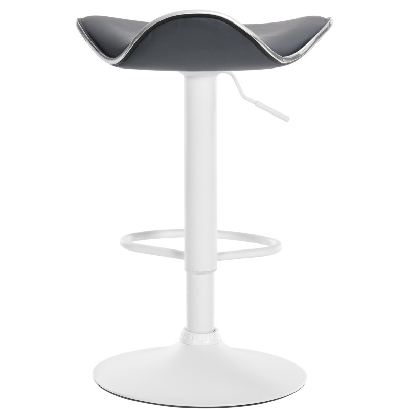 Tabouret de bar Shanghai, simili cuir gris