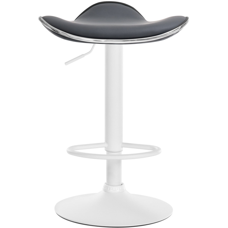 Tabouret de bar Shanghai, simili cuir gris